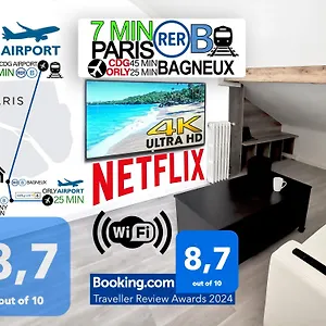  Appartamento Bagneux Paris Confort Netflix Rer B